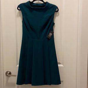 Green Mock Turtleneck Vince Camuto Dress